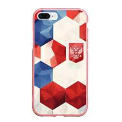 Чехол для iPhone 7Plus/8 Plus матовый Большие плиты герб России