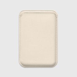 Картхолдер Magsafe магнитный Однотонный бежевый без рисунка