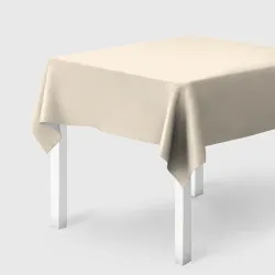 Скатерть 3D Однотонный бежевый без рисунка