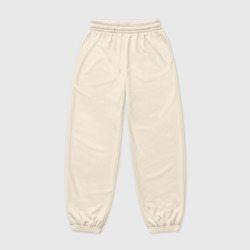 Женские джоггеры оверсайз 3D Однотонный бежевый без рисунка