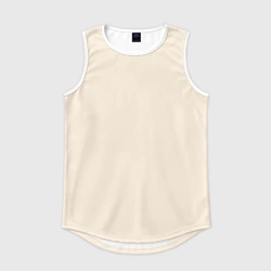 Мужская спортивная майка 3D Однотонный бежевый без рисунка