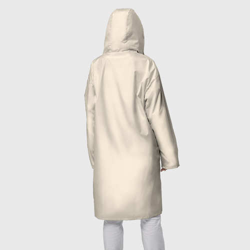 Женский дождевик 3D Однотонный бежевый без рисунка, цвет белый - фото 4