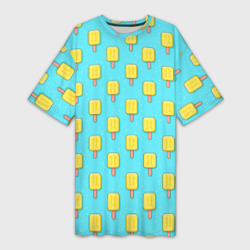 Платье-футболка 3D Желтые эскимо