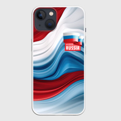 Флаг  России абстракт  – Чехол для iPhone 13 с принтом купить