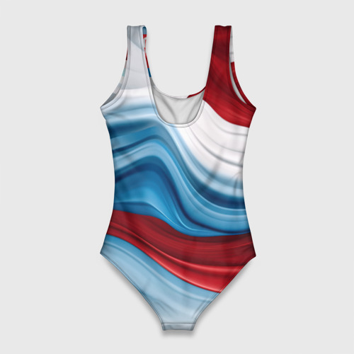 Женский купальник 3D Флаг России абстракт, цвет 3D печать - фото 2