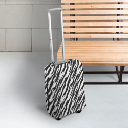 Чехол для чемодана 3D Полосатая шкура зебры - фото 2