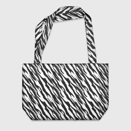 Пляжная сумка 3D Полосатая шкура зебры - фото 2