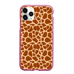 Чехол для iPhone 11 Pro Max матовый Шкура Жирафа - Giraffe