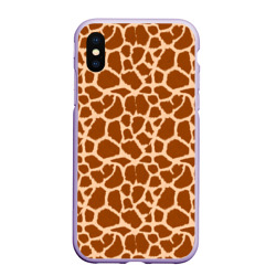 Чехол для iPhone XS Max матовый Шкура Жирафа - Giraffe