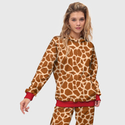 Женский костюм с толстовкой 3D Шкура Жирафа - Giraffe - фото 2