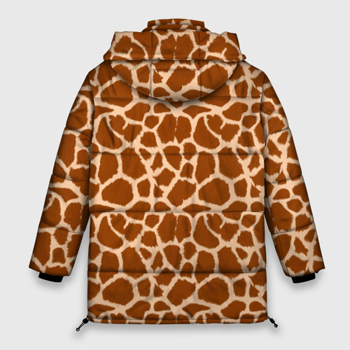 Женская зимняя куртка Oversize Шкура Жирафа - Giraffe, цвет красный - фото 2