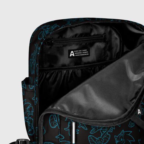 Женский рюкзак 3D с принтом Соник паттерн, фото #5