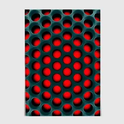 Постер Сотовая структура 3D