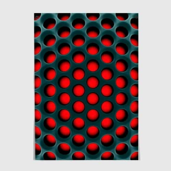 Постер Сотовая структура 3D