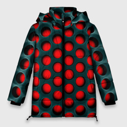 Женская зимняя куртка Oversize Сотовая структура 3D