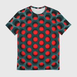 Мужская футболка 3D Сотовая структура 3D