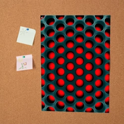 Постер Сотовая структура 3D - фото 2