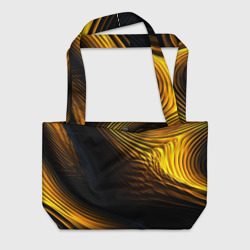 Black yellow – Пляжная сумка 3D с принтом купить
