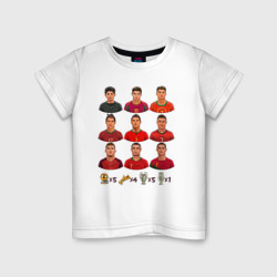 Детская футболка хлопок Эволюция Криштиану Роналду Португалия