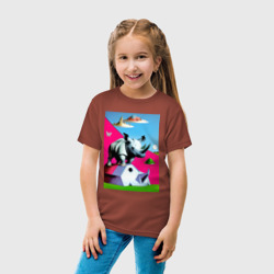 Детская футболка хлопок Прикольный носорог - поп-арт - фото 2