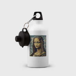 Бутылка спортивная Мона Лиза мозаика - нейросеть - фото 2
