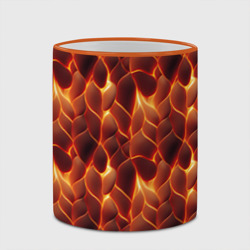 Кружка с полной запечаткой Огненная мозаичная текстура - фото 2