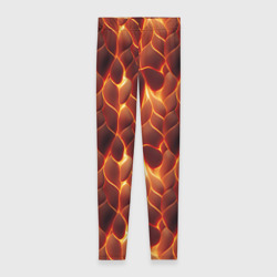 Леггинсы 3D Огненная мозаичная текстура