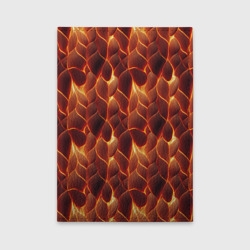 Обложка для автодокументов Огненная мозаичная текстура