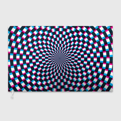 Флаг 3D Оптическая иллюзия глитч