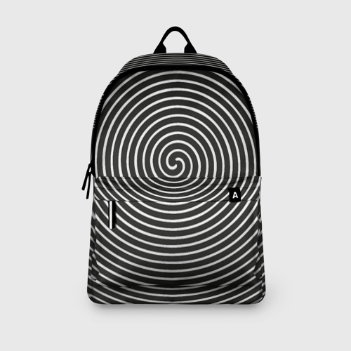 Рюкзак 3D с принтом Оптическая иллюзия спираль, вид сбоку #3