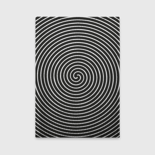 Обложка для автодокументов Оптическая иллюзия спираль, цвет желтый