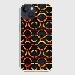 Абстракция оранжевые  узоры – Чехол для iPhone 13 с принтом купить