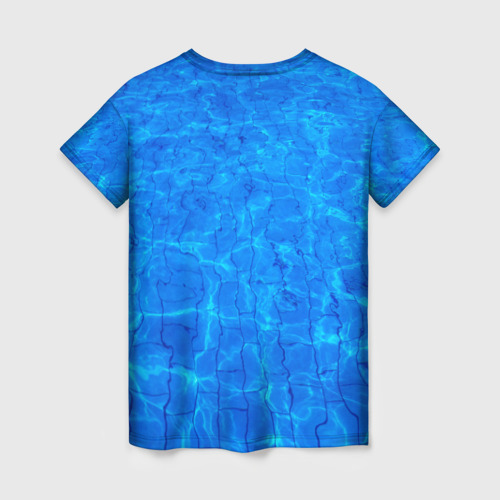 Женская футболка 3D Будь спокоен и плавай, цвет 3D печать - фото 2
