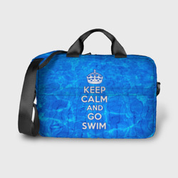 Сумка для ноутбука 3D Будь спокоен и плавай