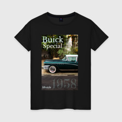 Женская футболка хлопок Buick Special обложка журнала ретро