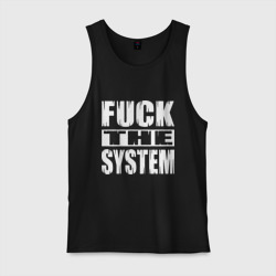 Мужская майка хлопок SoD - f**k the system