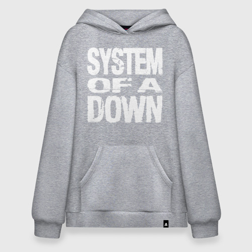 Худи SuperOversize хлопок SoD - System of a Down, цвет меланж