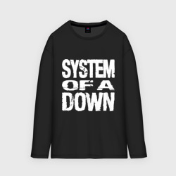 Женский лонгслив oversize хлопок SoD - System of a Down