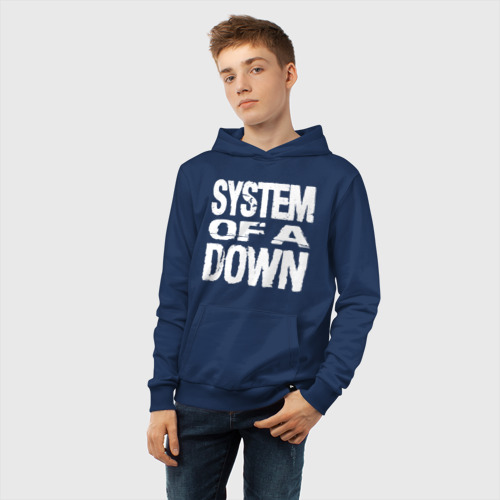 Детская толстовка хлопок SoD - System of a Down, цвет темно-синий - фото 6