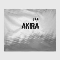 Плед 3D Akira glitch на светлом фоне: символ сверху