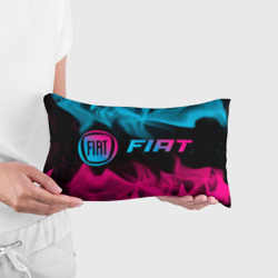 Подушка 3D антистресс Fiat - neon gradient: надпись и символ - фото 2