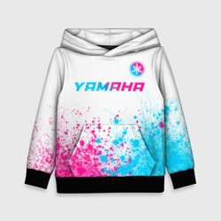 Детская толстовка 3D Yamaha neon gradient style: символ сверху