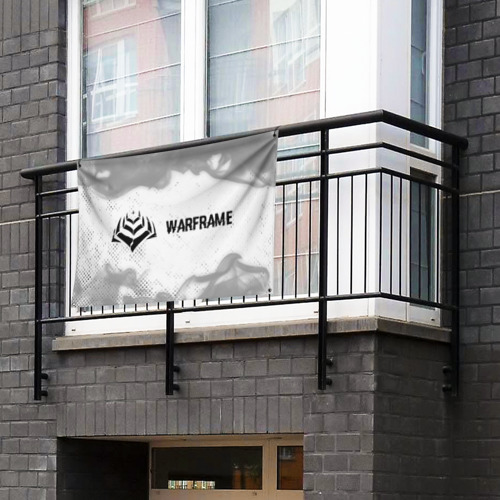 Флаг-баннер Warframe glitch на светлом фоне: надпись и символ - фото 3