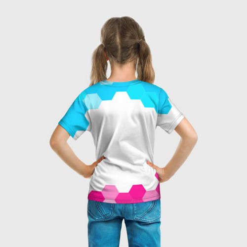 Детская футболка 3D Tomb Raider neon gradient style, цвет 3D печать - фото 6