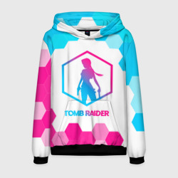 Мужская толстовка 3D Tomb Raider neon gradient style