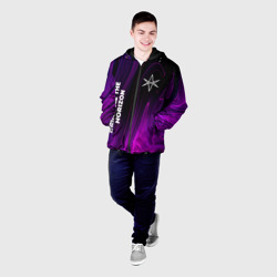 Мужская куртка 3D Bring Me the Horizon violet plasma - фото 2