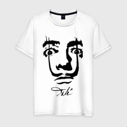 Dali face – Мужская футболка хлопок с принтом купить со скидкой в -20%