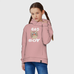 Детское худи Oversize хлопок Bad boy надпись плохой мальчик - фото 2