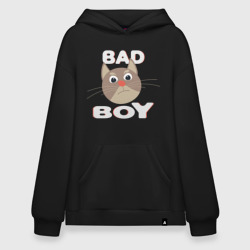 Худи SuperOversize хлопок Bad boy надпись плохой мальчик