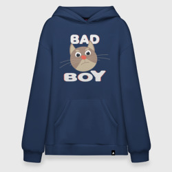 Худи SuperOversize хлопок Bad boy надпись плохой мальчик